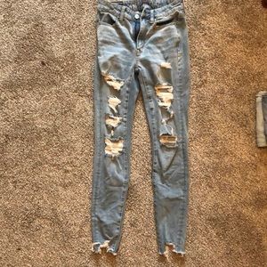 American Eagle, super high rise jegging, size 2
